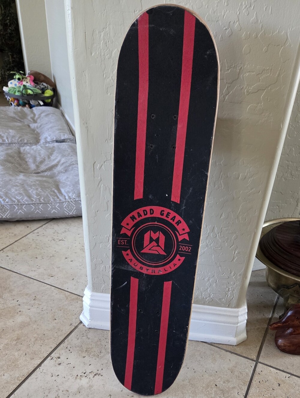 Madd Gear Black & Red Skateboard Deck